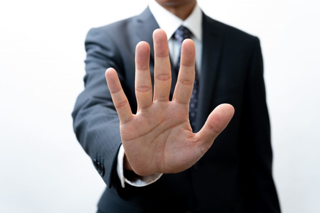 値引きしたくないと思われる客