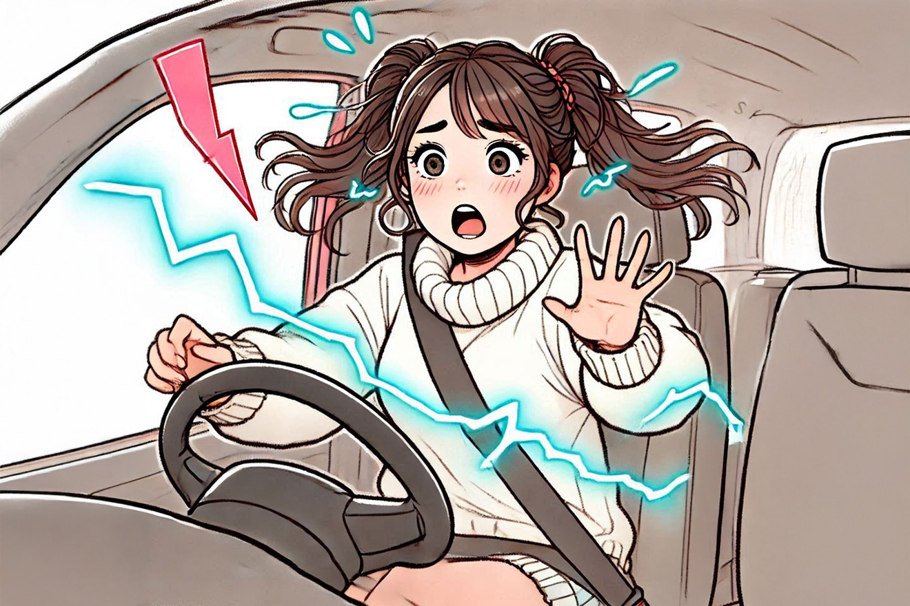 車の静電気がひどい