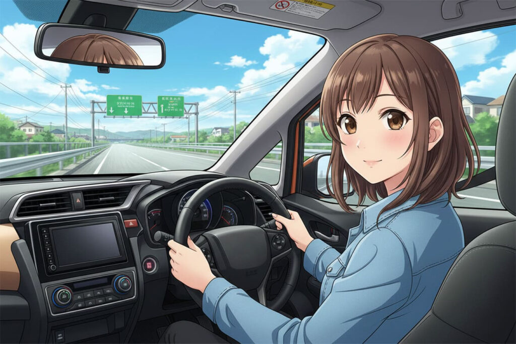 N-ONE RSを運転している女性