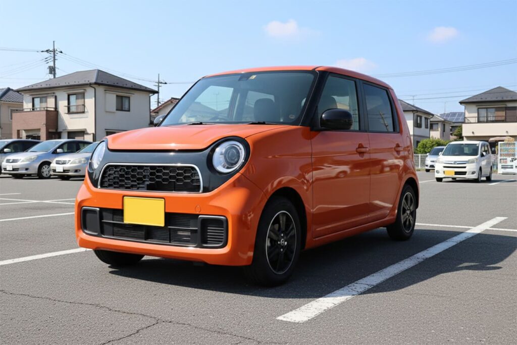 駐車場に停まっているN-ONE RS