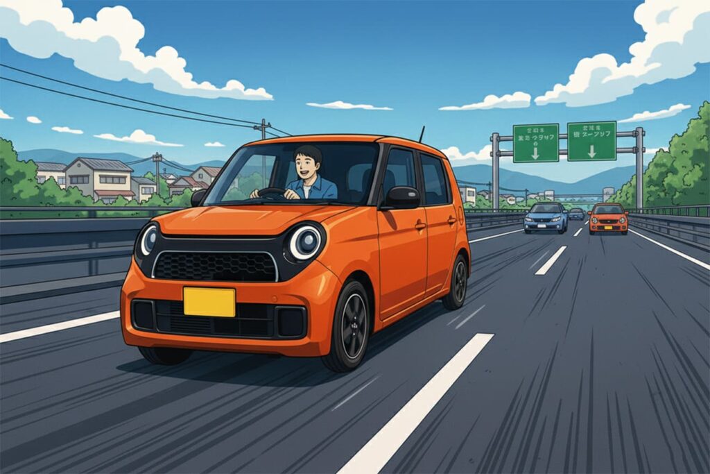 高速道路を走るN-ONE RS