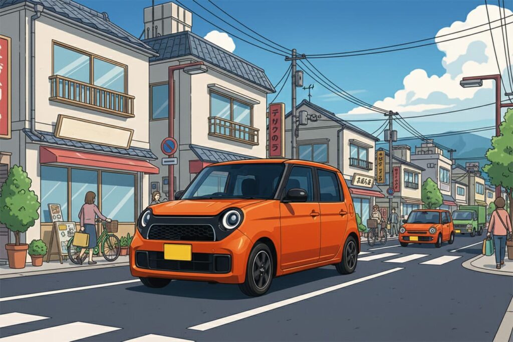 町中をのんびり走るN-ONE RS