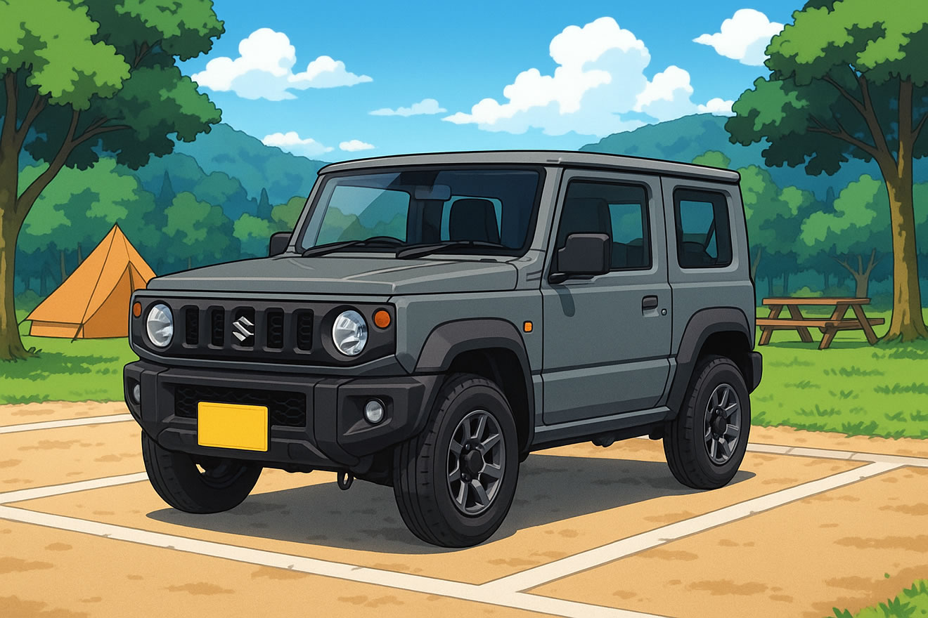 ジムニーのミディアムグレー