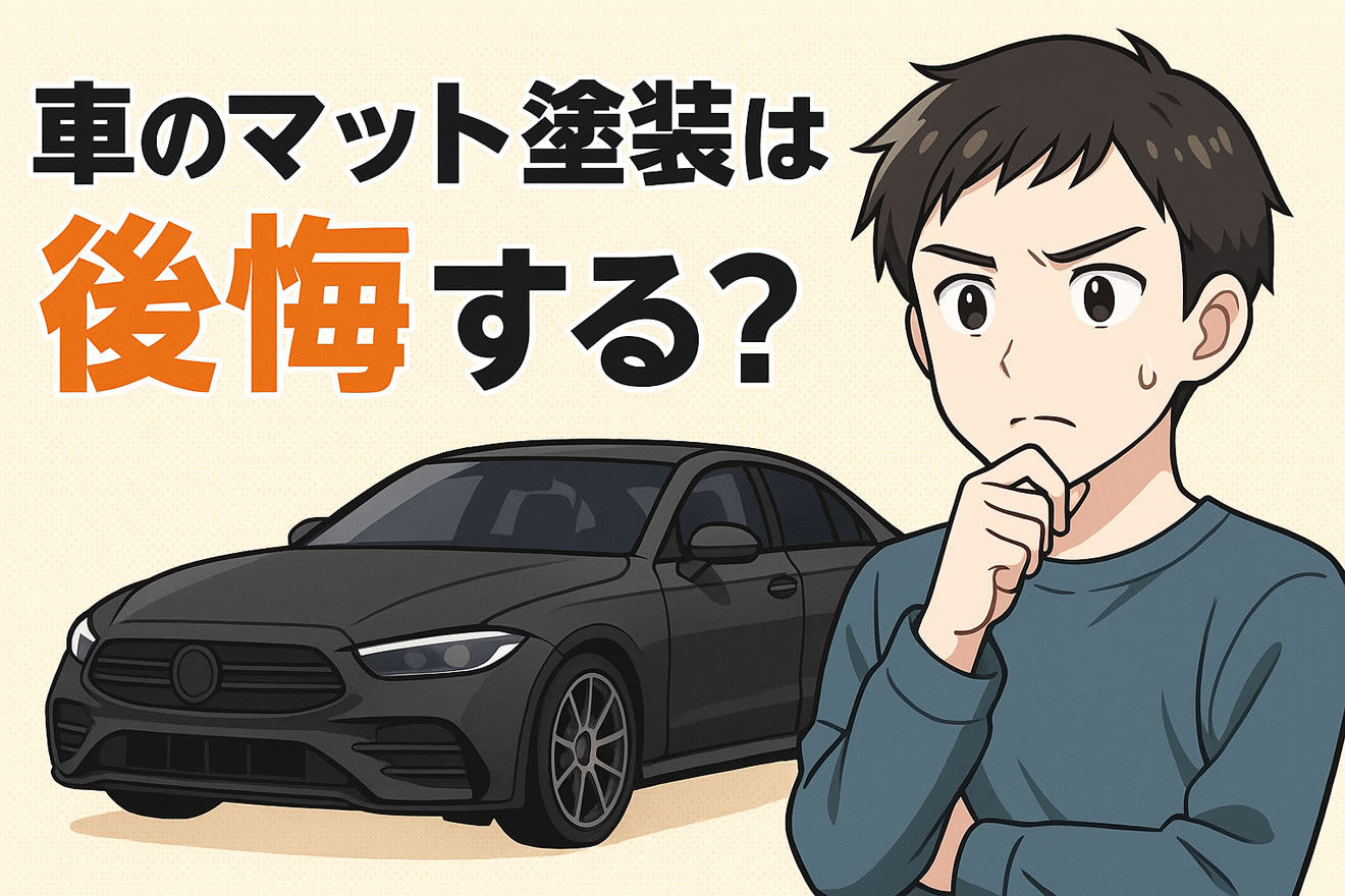 車のマット塗装は後悔する？
