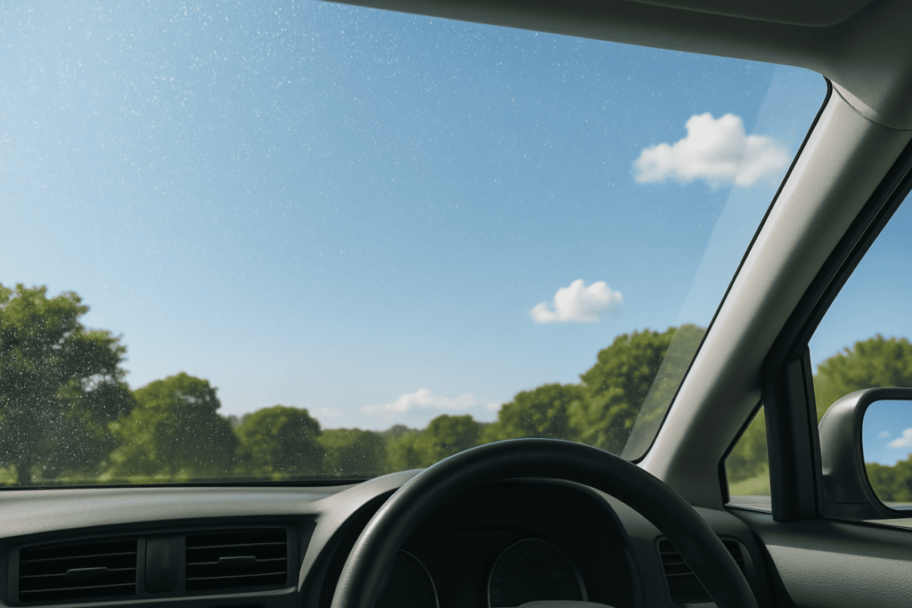 フロントガラスの細かい点々を分析