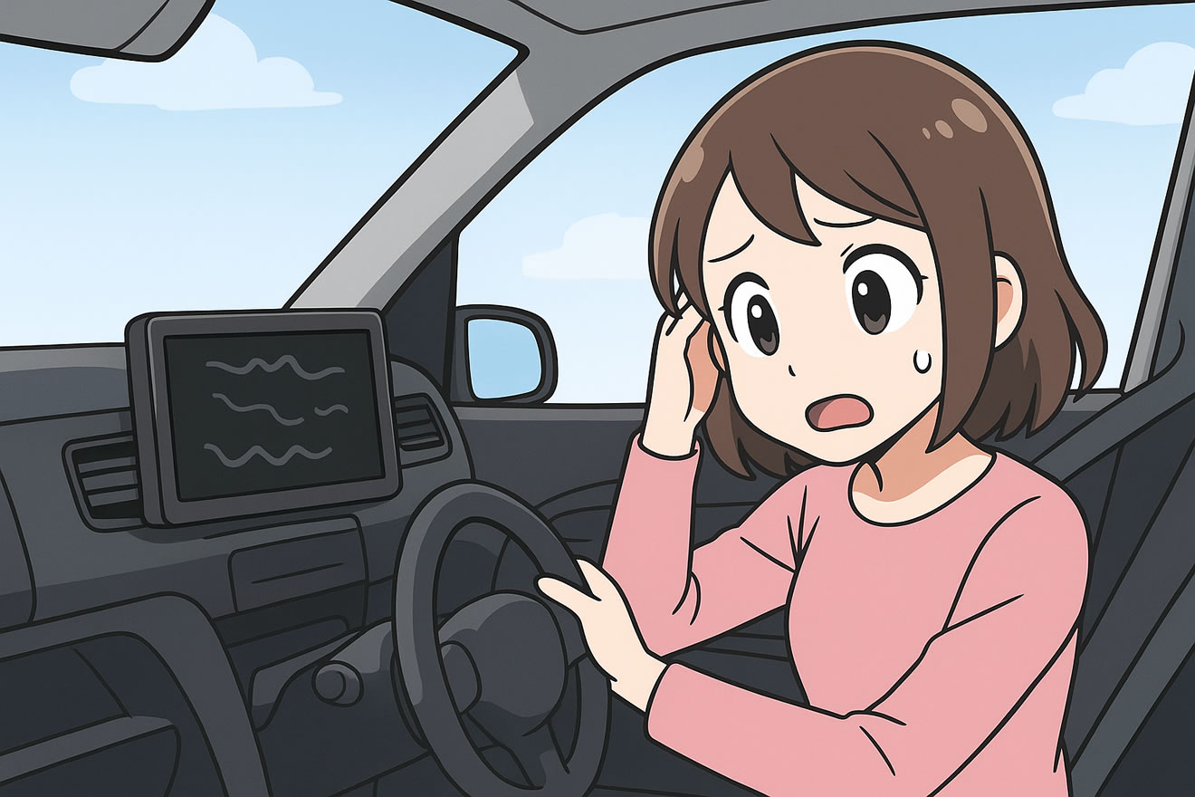 スペーシアのバックモニターが映らない