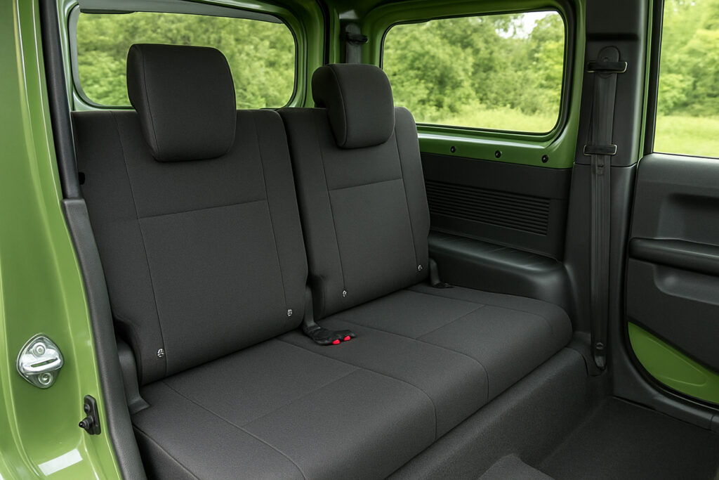 ジムニーの後部座席に大人は乗れない？