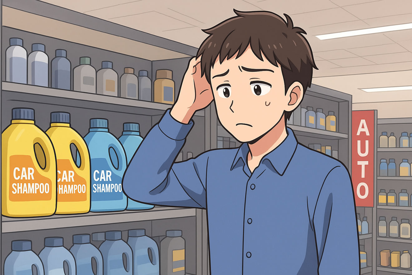 カーシャンプーはどこに売ってる？